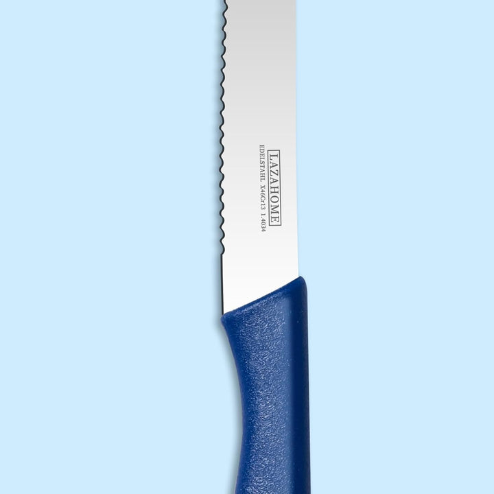 Classic Line Tafelmesser Set 12-teilig，23.2CM, Professionelles Tafelmesser aus Edelstahl wellenschli