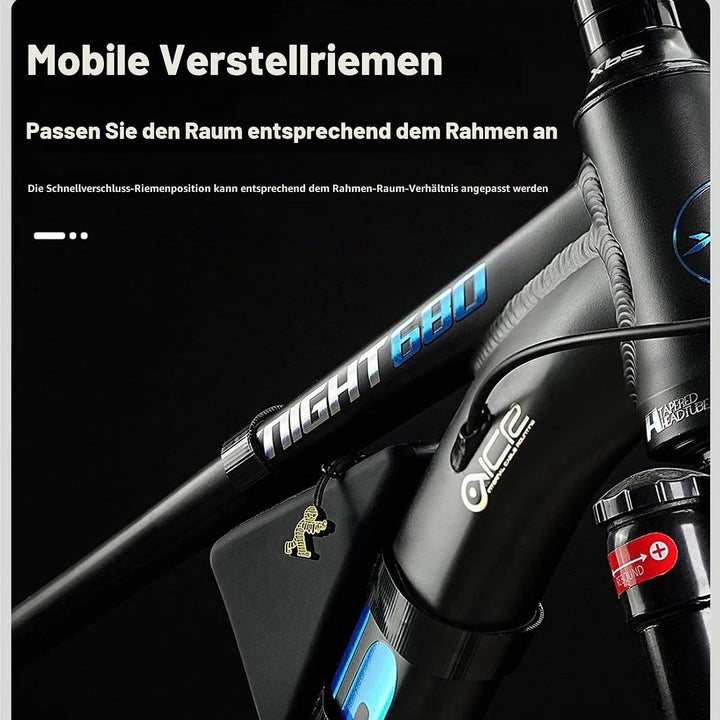 wasserdichte Dreieck-Fahrradtasche für Bromp ton Silikon-Material Rahmentasche mit Reissverschluss (