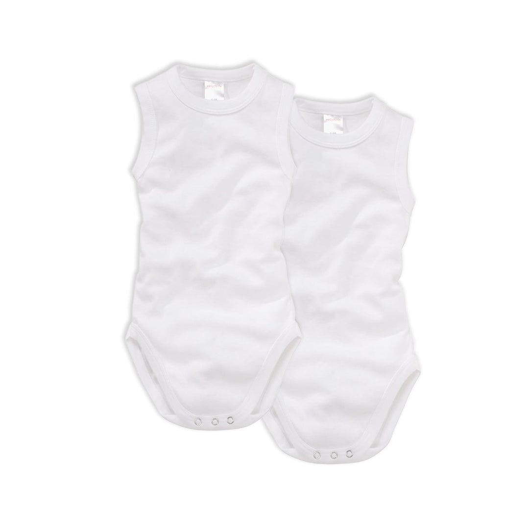 wellyou – Baby Body ohne Arm aus 100% super weicher Baumwolle – 2er Set Kinder Body Ärmellos für Mäd
