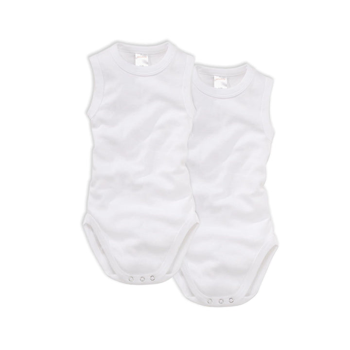wellyou – Baby Body ohne Arm aus 100% super weicher Baumwolle – 2er Set Kinder Body Ärmellos für Mäd