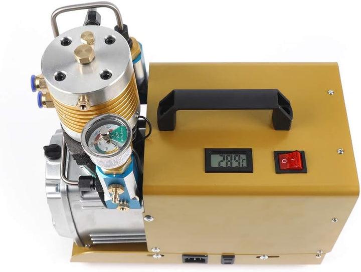 1800W Hochdruck-Luftpumpe 220V Luftkompressorpumpe mit Externen Öl- und Wasserabscheider 0-30Mpa Vor