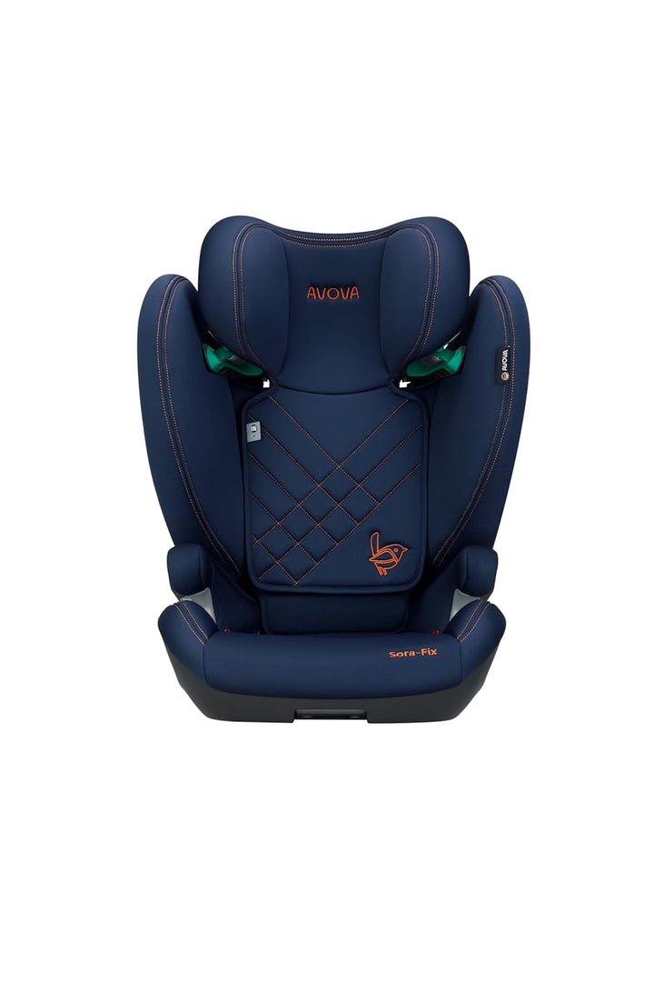 AVOVA Sora-Fix (River Blue), der Folgesitz geeignet von 100 bis 150 cm, 4 bis 12 Jahre, mit Isofix,