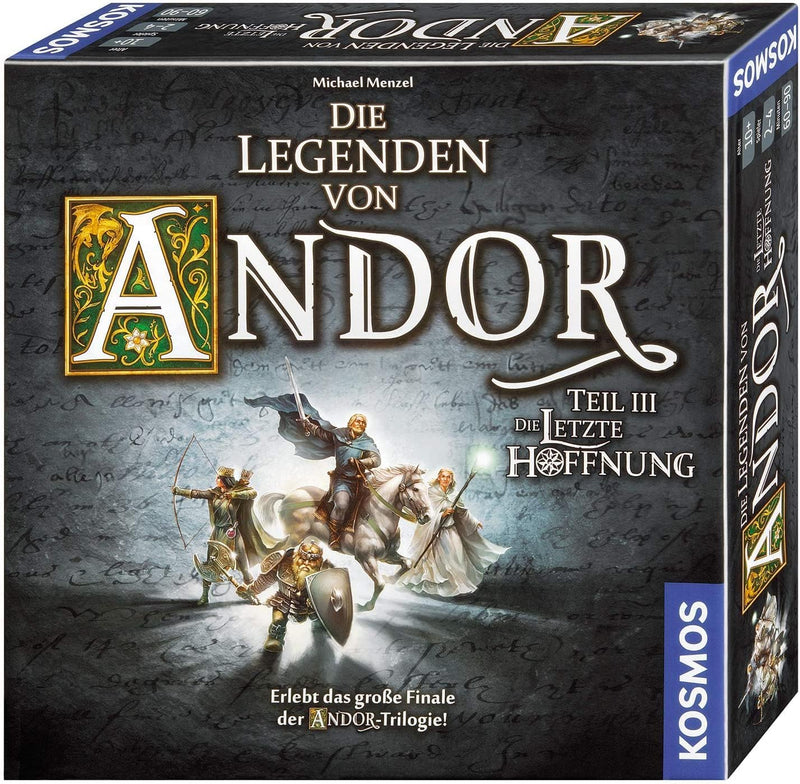 KOSMOS 692803 - Die Legenden von Andor - Teil III Die letzte Hoffnung, Fantasy-Brettspiel ab 10 Jahr