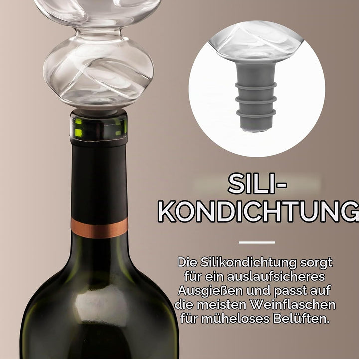 Conundrum Aerator/Pourer by Final Touch Flasche Wein Belüfter, Flasche Wein Belüfter