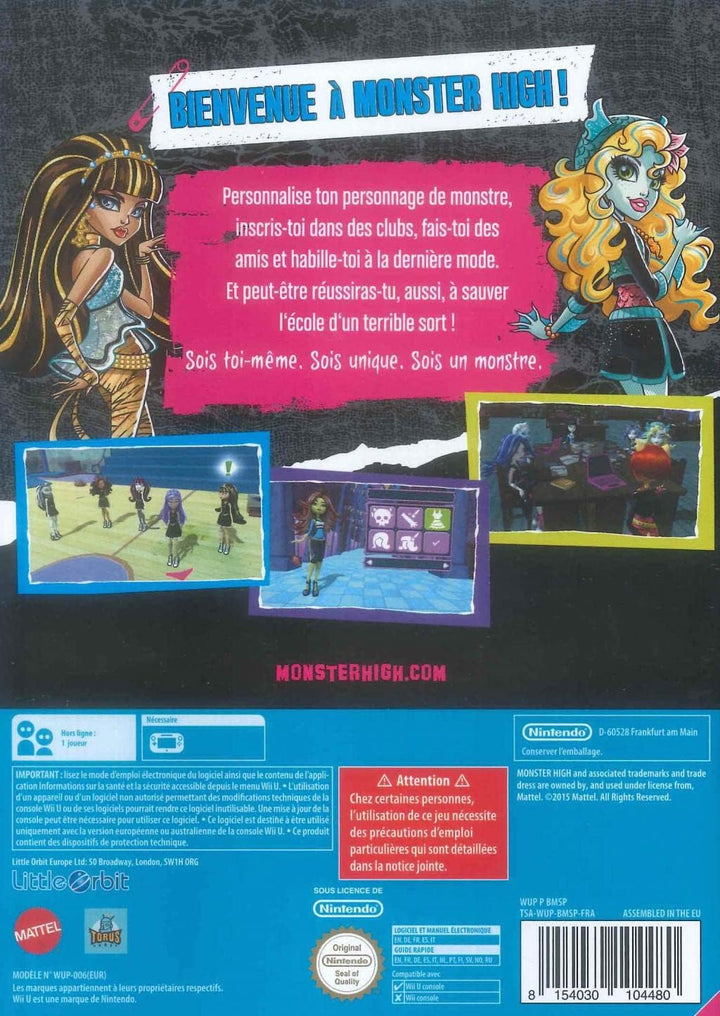 MONSTER HIGH NOUVELLE ELEVE WII U FR