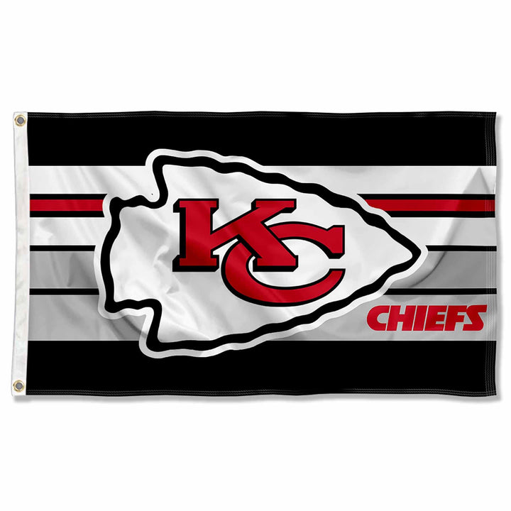 Kansas City Chiefs Retro Stripes Grosse Flagge 7,6 x 12,7 cm