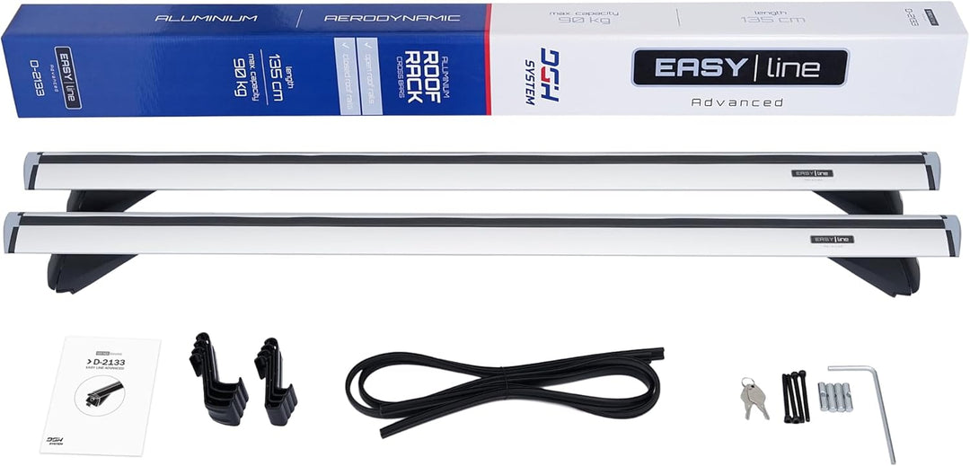 Kompletter Aluminium-Dachträger Relingträger Easy Line Advanced 135 cm für BMW X1 U11 SUV 2023- mit