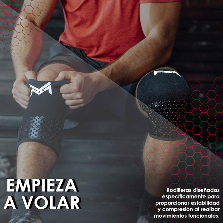 MERCURYAL Crossfit Kniebandagen für Workout, Knieschoner für Fitnessstudio, Powerlifting, Kniebandag