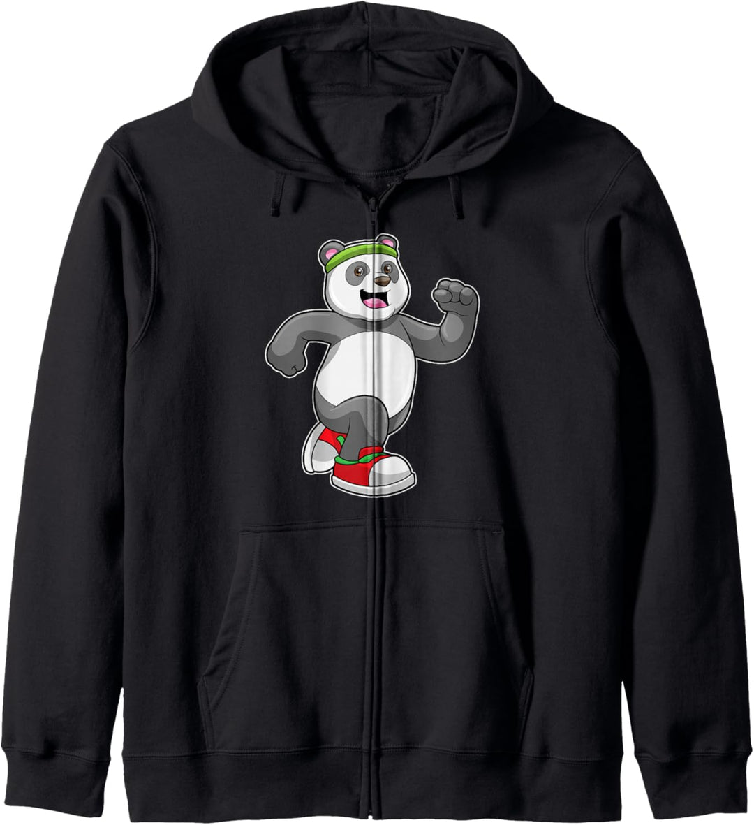 Panda Joggen Jogger Fitness Kapuzenjacke