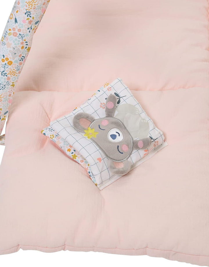 Vertbaudet Activity-Decke mit Spielbögen,Kleiner Löwe, Tansania rosa/Koala ONE Size Rosa/Koala Einhe