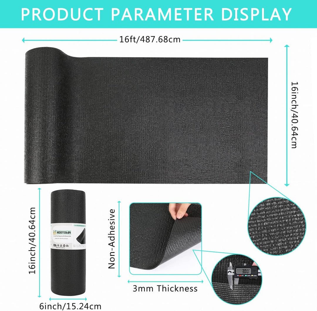 HooTown Professional Shelf Liner Werkzeugkasten Mat, 3 mm dick Schubladeneinlagen, Einfacher Schnitt