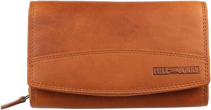 Hill Burry Geldbörse Damen Unisex Herren Portemonnaie echt naturgegerbt Leder | viel Stauraum | Sche