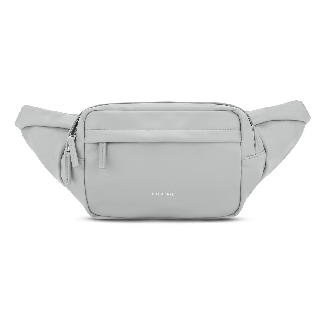Expatrié Bauchtasche Damen Grau - Justine - Brusttasche für Reise, Festival &amp; Sport - Stylische Bumb