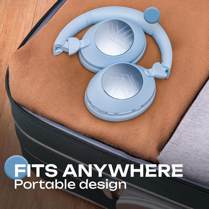 PowerLocus Bluetooth Kopfhörer Over Ear, Kopfhörer Kabellos Bluetooth mit Mikrofon, 70std Spielzeit,