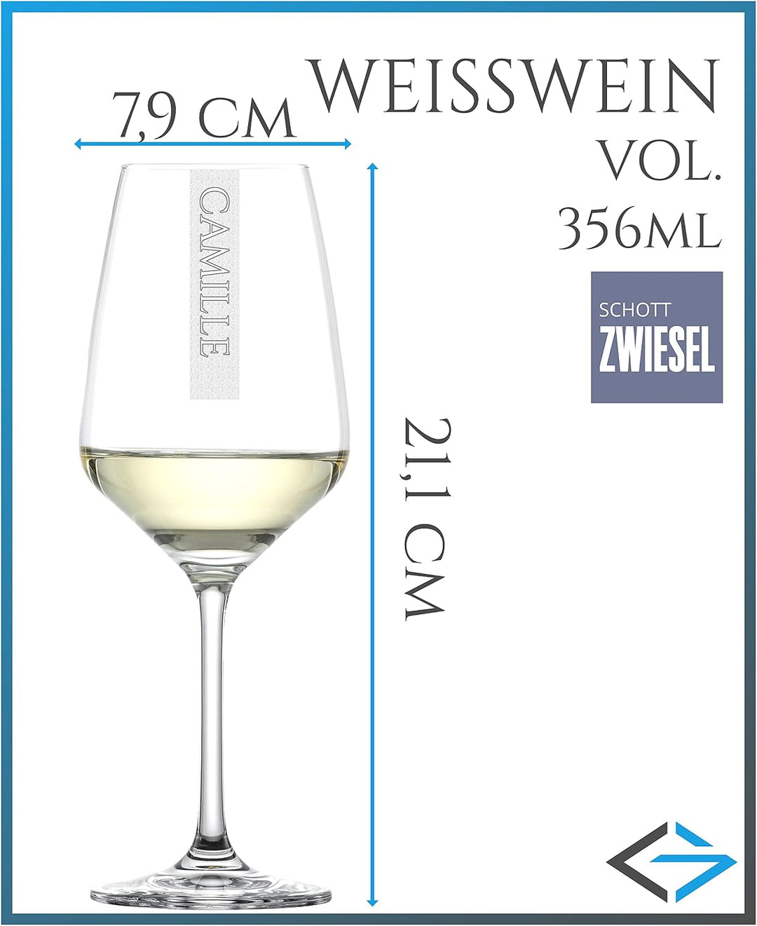 Miriquidi Cabernet Sauvignon Rotweingläser 6er Set mit Gravur &