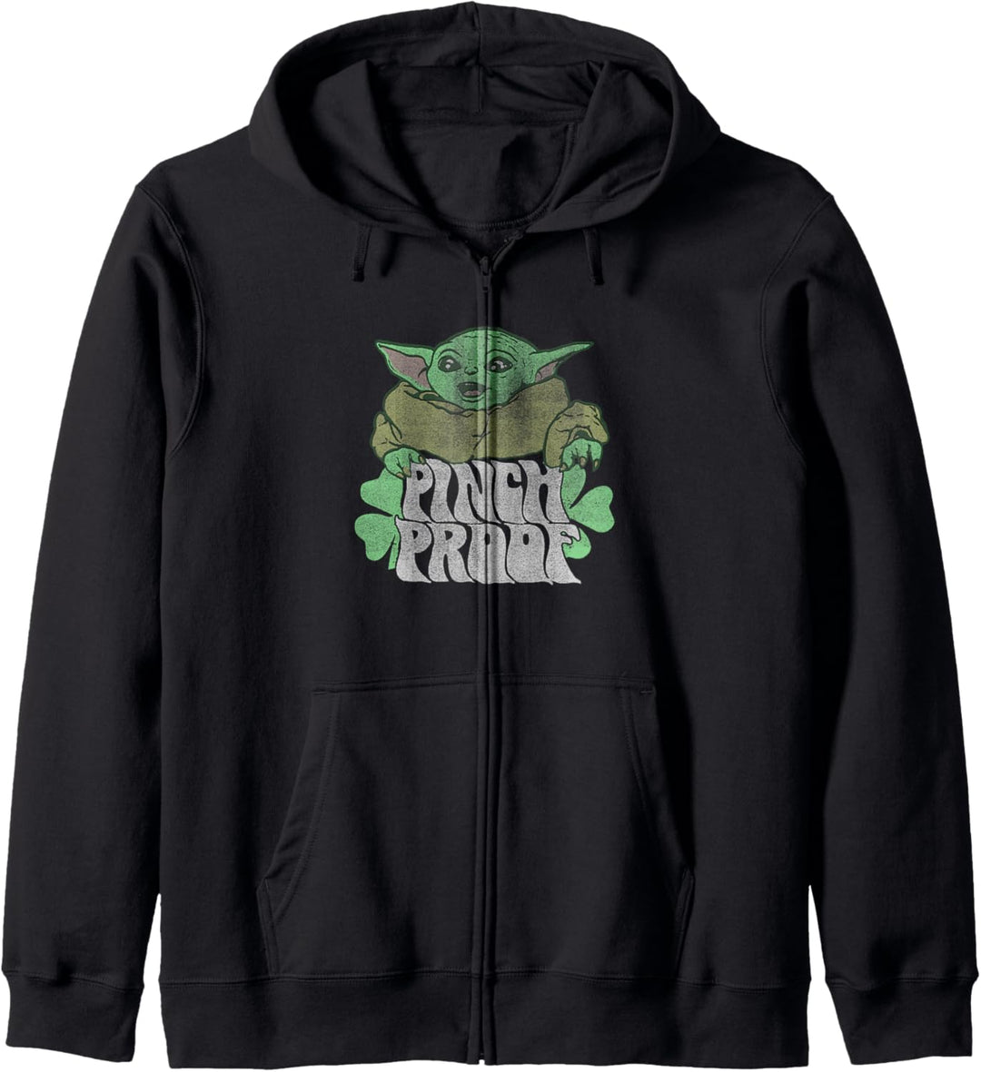 Star Wars St. Patrick's Day Grogu Pinch Proof Kapuzenjacke