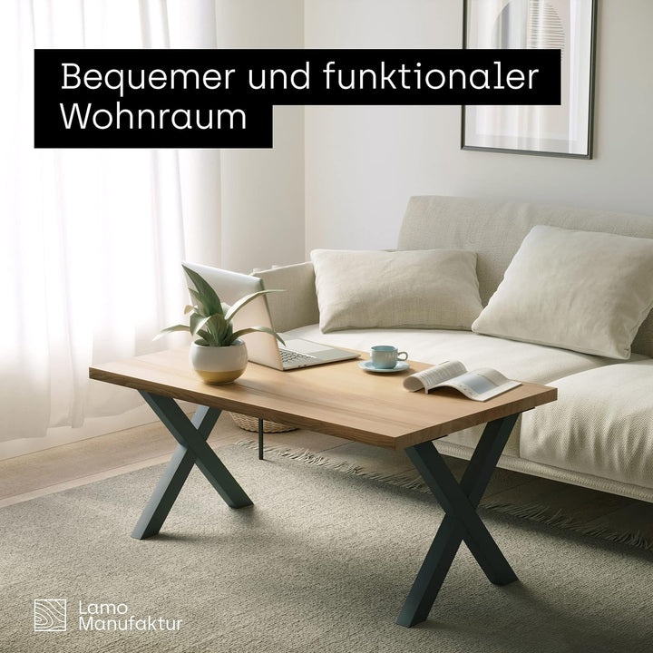 LAMO Manufaktur Tischbeine für Esstisch | Schreibtisch, Mark Massive | Vierkantprofil 80x80 mm, Tisc