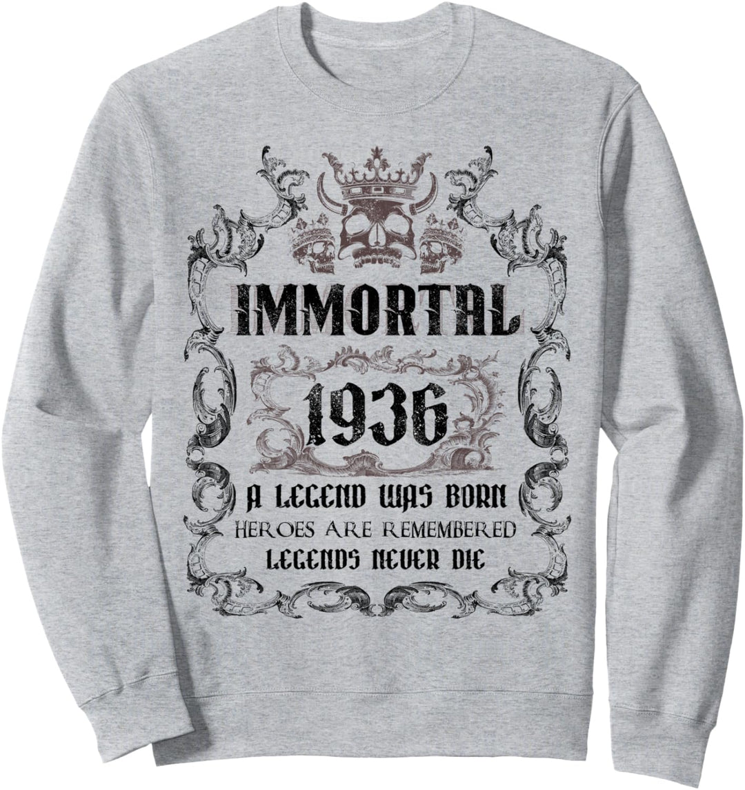 Geschenk zum 86. Geburtstag, unsterblich, 1936, 86 Jahre alte Party Sweatshirt