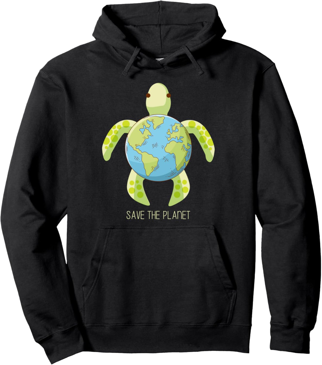 Turtle Save The Planet | Happy Earth Day Pullover Hoodie