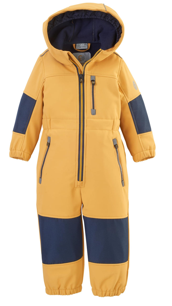 first instinct by killtec Jungen Fiow 35 Mns Onpc Softshell Overall mit Kapuze 74-80 dark sun, 74-80