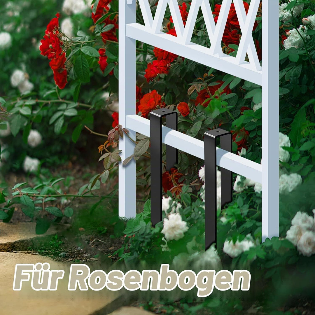 6 Stück Bodenanker für Rosenbogen, U-förmige Erdanker für Rosenbogen Befestigung, für Wasserleitunge