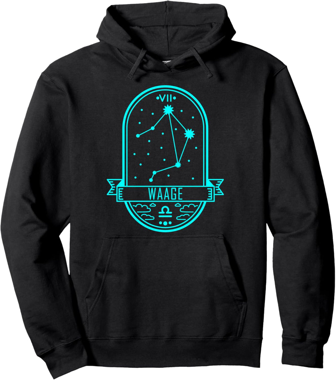 Waage Sternzeichen Horoskop Astrologie September Oktober Pullover Hoodie