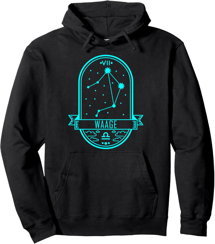 Waage Sternzeichen Horoskop Astrologie September Oktober Pullover Hoodie