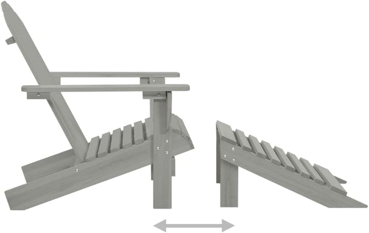 vidaXL Holz Gartensessel mit Fussstütze Deckchair Gartenstuhl Gartenliege Sonnenliege Sonnenliege Li