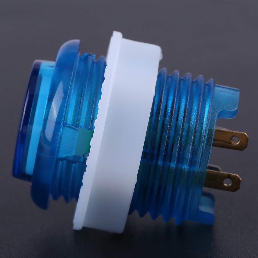 Pssopp 5PC Button LED beleuchtete Drucktasten mit Mikroschalter für Konsolenteile von Machine Games