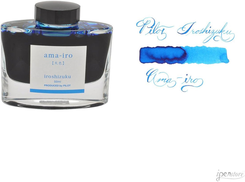 Pilot Iroshizuku 69226 Füllfederhalter-Tinte, Ama-Iro, Hellblau, 50 ml Flasche Sky Blue, Sky Blue