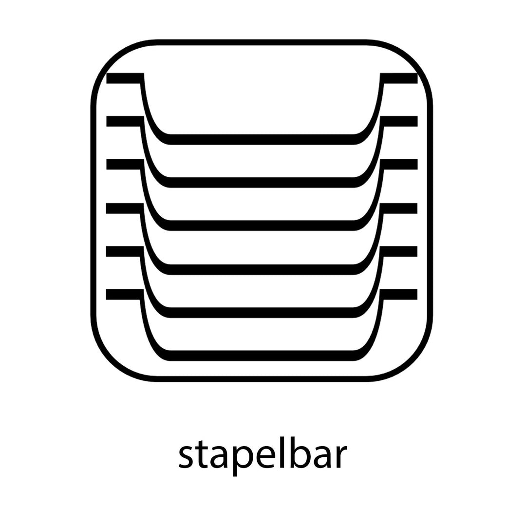 APS 81106 GN-Behälter 1/1, Gastronormbehälter Edelstahl rostfrei/Abmessungen 32,5 x 53 cm/Tiefe 150