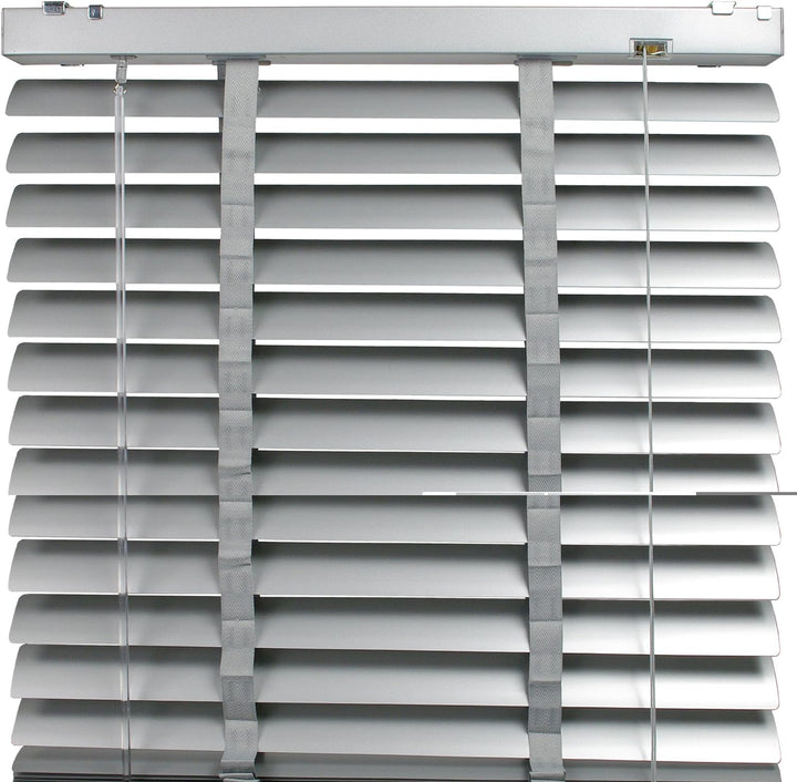 WR-Design Aluminium Jalousie mit 50 mm Lamelle - Hellgrau - Breite 60 bis 120 cm - Höhe 175 cm - der