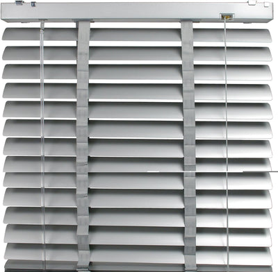 WR-Design Aluminium Jalousie mit 50 mm Lamelle - Hellgrau - Breite 60 bis 120 cm - Höhe 175 cm - der