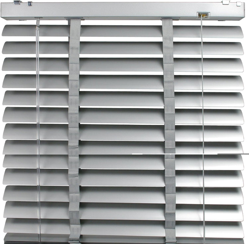 WR-Design Aluminium Jalousie mit 50 mm Lamelle - Hellgrau - Breite 60 bis 120 cm - Höhe 175 cm - der