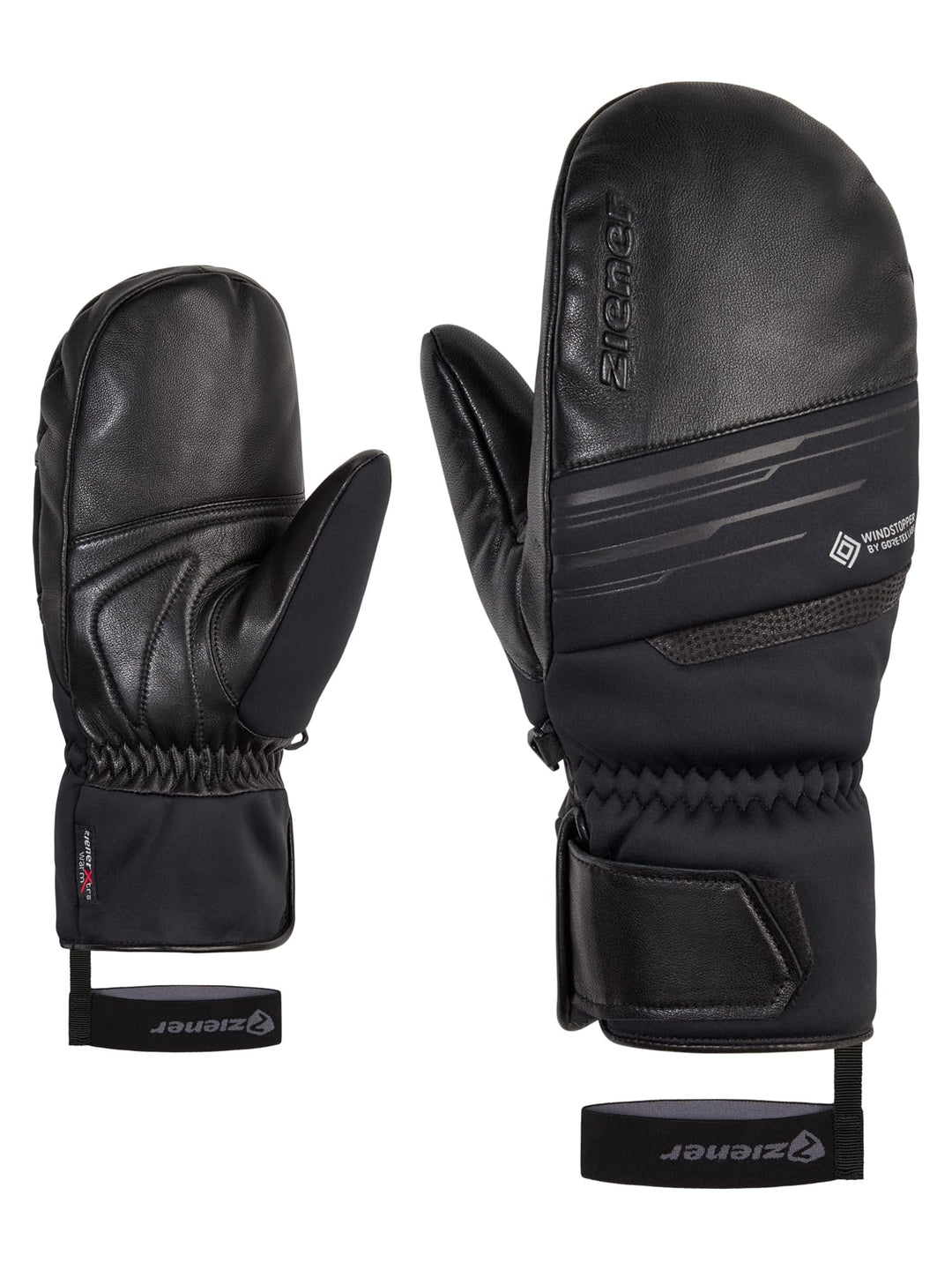 Ziener Herren Garcelo Ski-Fäustling/Wintersport | Primaloft, Soft-Shell 9.5 Schwarz, 9.5 Schwarz