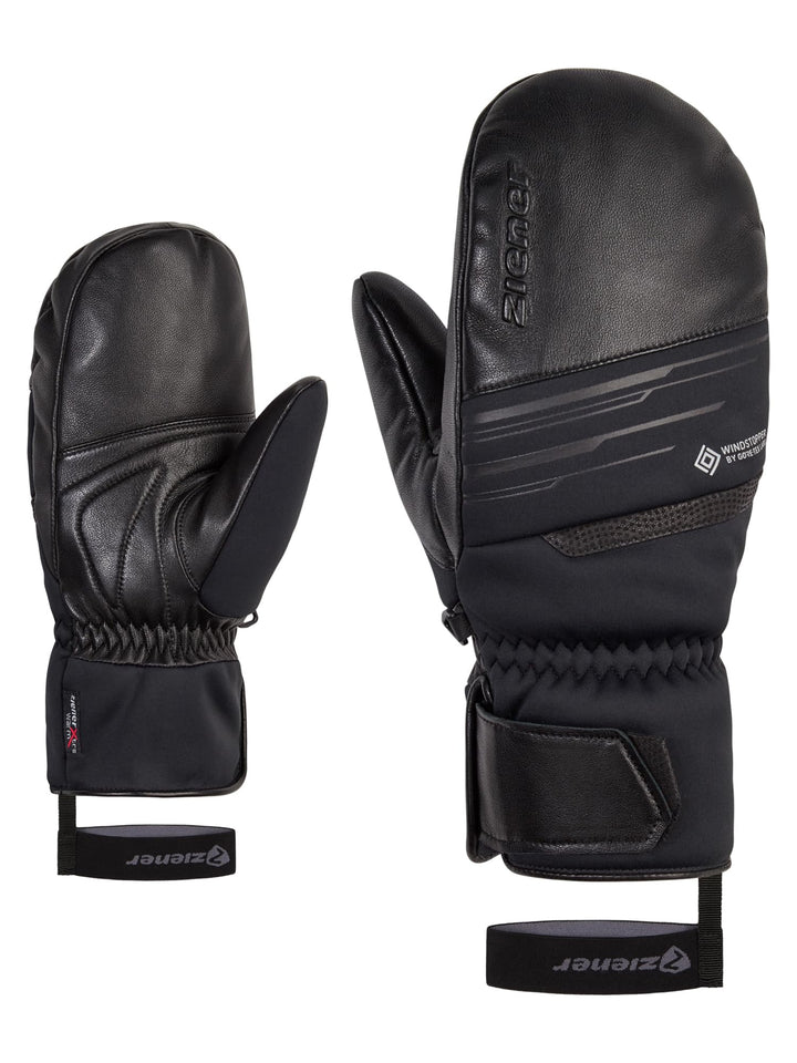 Ziener Herren Garcelo Ski-Fäustling/Wintersport | Primaloft, Soft-Shell 9.5 Schwarz, 9.5 Schwarz