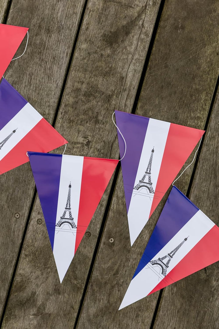 Deko-Set * FRANKREICH * für Länderparty, Mottoparty und Event | 72 Teile mit Servietten + Konfetti +
