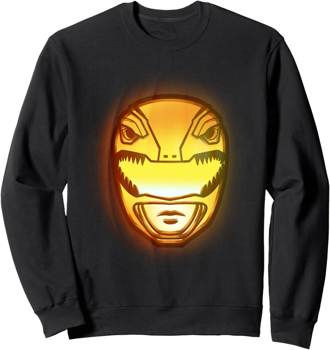 Power Rangers Halloween Pumpkin Face Mask Vintage Sweatshirt
