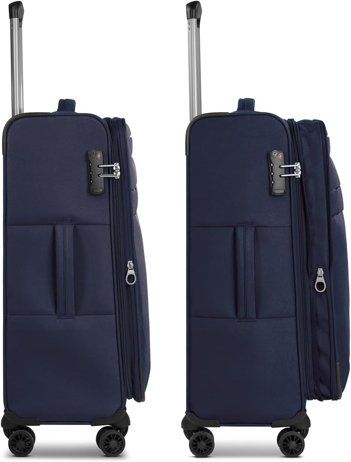 Worldpack Weichgepäck Koffer-Set 3-teilig | Reise-Trolleys aus hochwertigem, robustem Polyester Mate