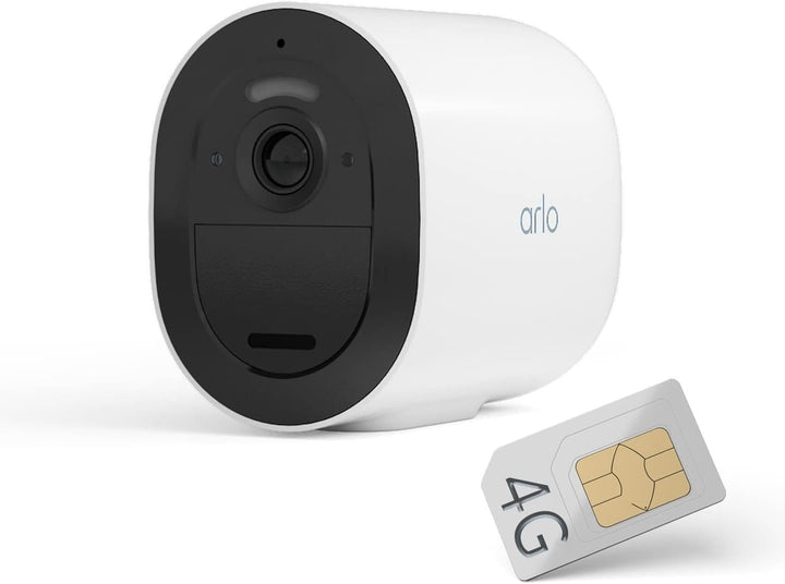 Arlo Go 2 Überwachungskamera Aussen Mit Sim Karte, Kabellos, 3G/4G LTE Ohne WLAN, Wetterfest, Spotli