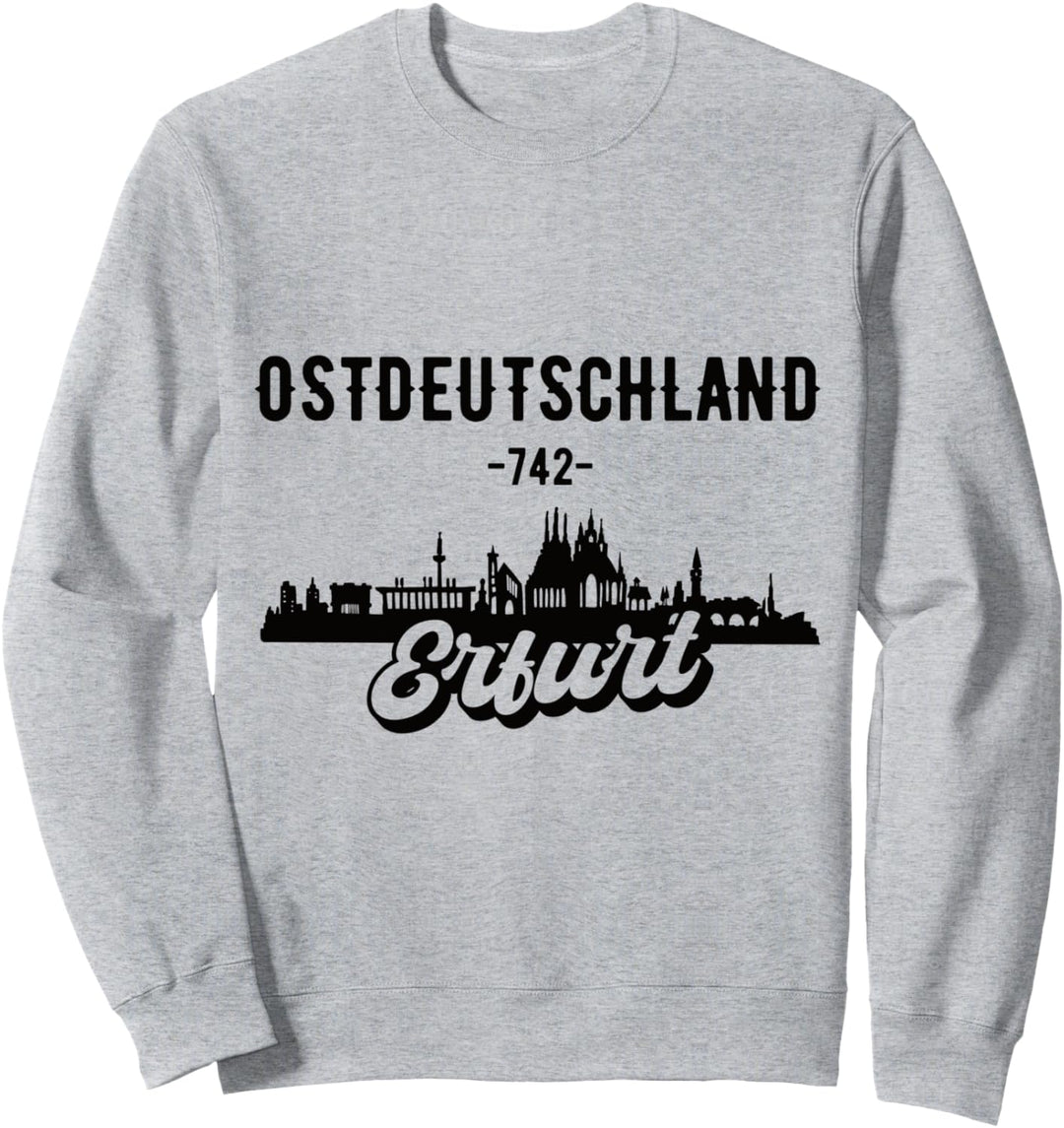 Erfurt Ostdeutschland Skyline Sweatshirt