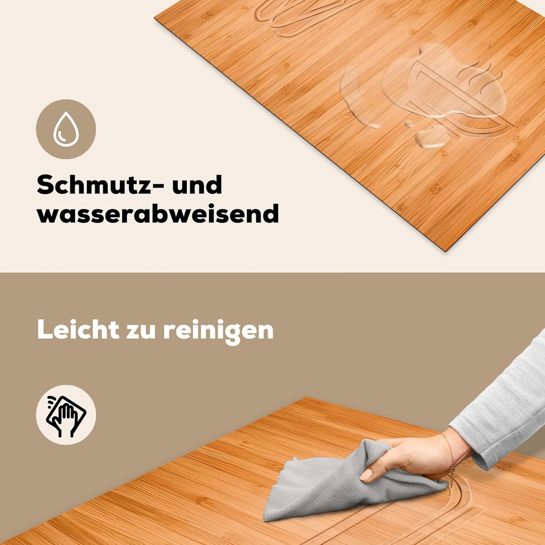 KitchenYeah© Herdabdeckplatte Einteilig Kochfeld Abdeckung Ceranfeld Abdeckplatte Induktionskochfeld
