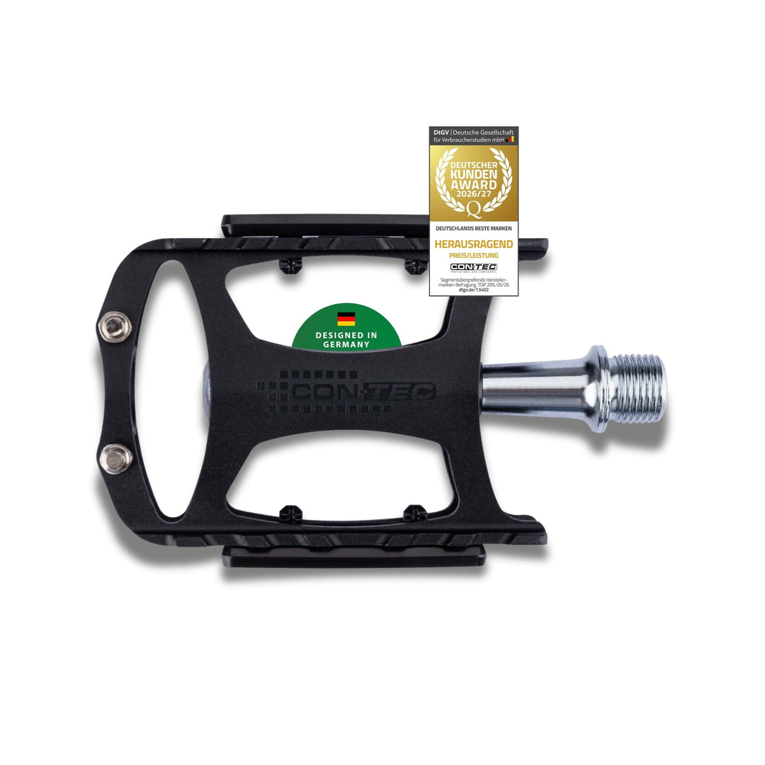 Contec Fahrrad Pedale Trail Alu MTB Freeride CNC CrMo Achse Pins 416g, Trail