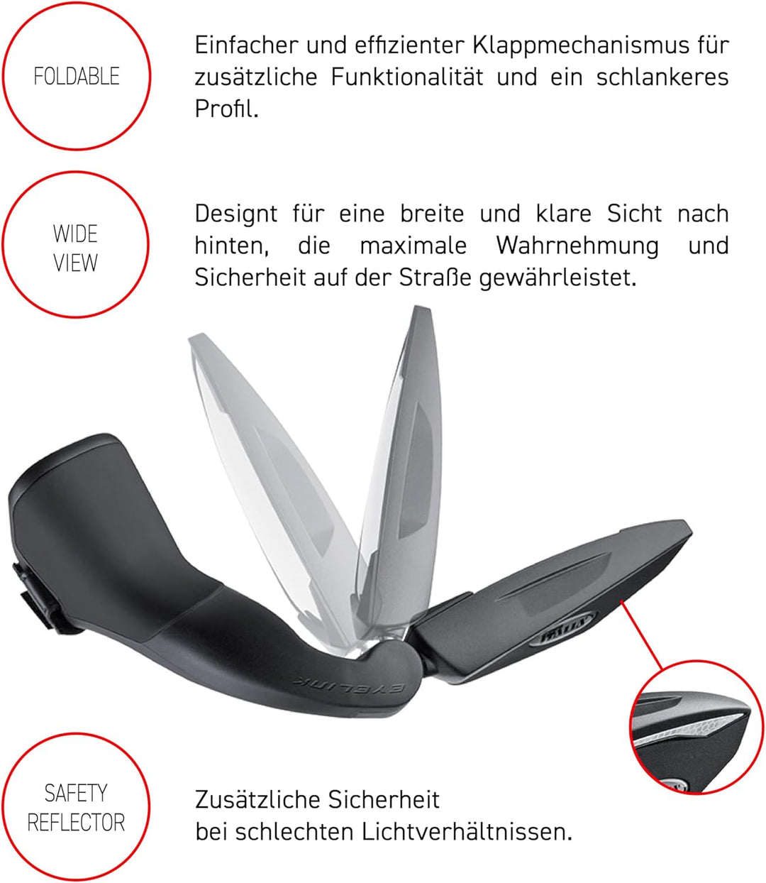 Selle Italia Eyelink Spiegel schwarz 2016 Fahrradspiegel, Schwarz