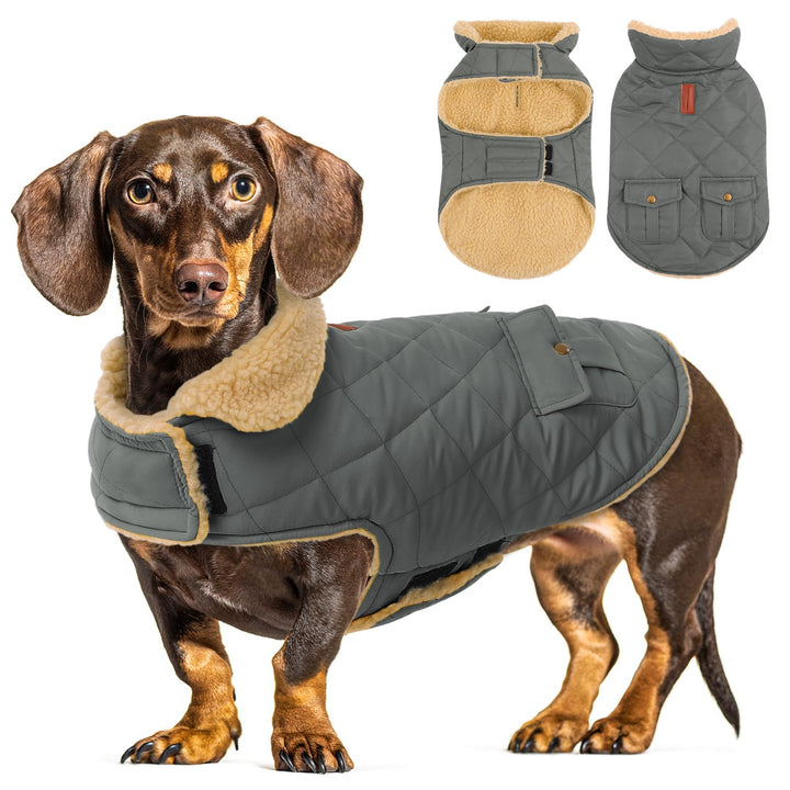 CITÉTOILE Wintermantel Hundemantel, Warme Winterjacken mit Fleece für Hunde,Hundejacke Hundekleidung