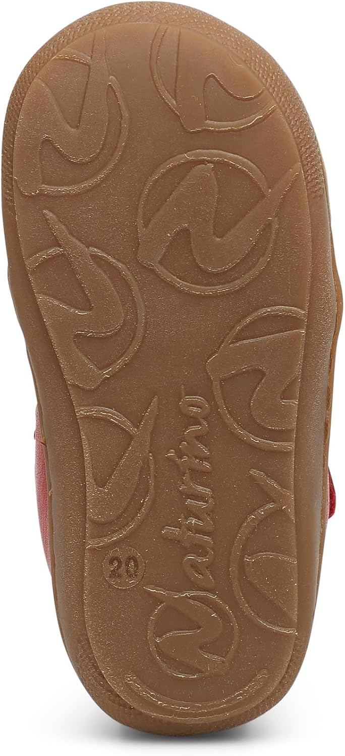 Naturino Unisex Baby Puffy Sandalen 21 EU Rot, 21 EU Rot