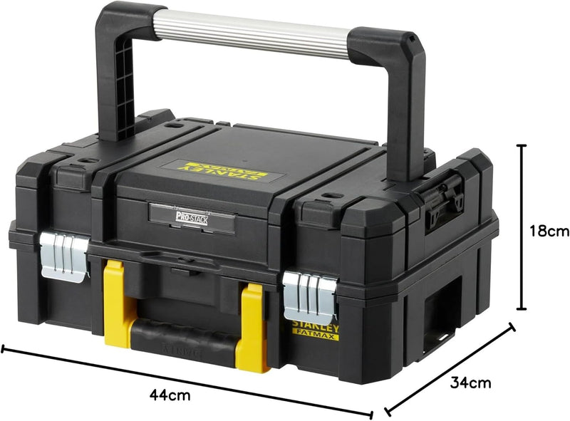 Stanley FatMax Pro-Stack Werkzeugbox mit Organizer FMST1-71967 (14 Liter, für kleinerer Handwerkzeug