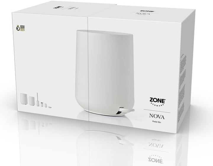 Zone Denmark Nova Mülleimer fürs Bad, Kosmetikeimer, Abfalleimer fürs Badezimmer, Durchm. 20,5 cm, H