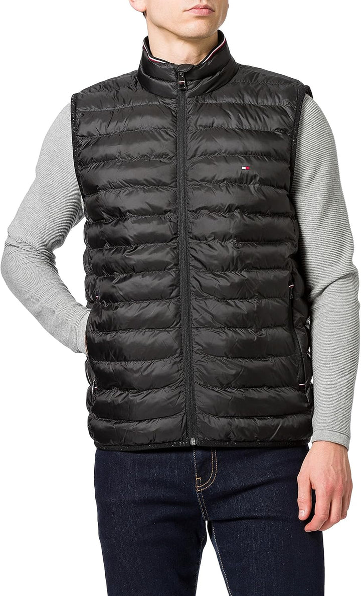 Tommy Hilfiger Herren Weste Steppweste M Schwarz (Black), M Schwarz (Black)