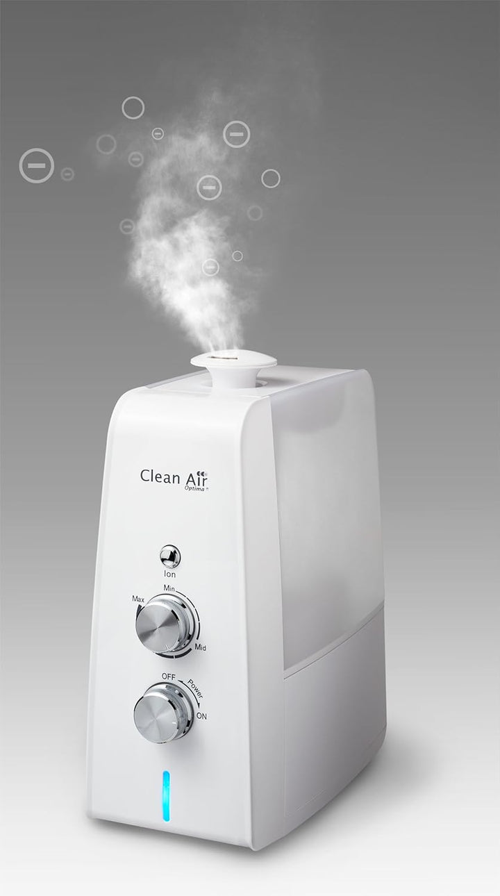 Clean Air Optima CA-602 - Luftbefeuchter mit Ionisator und Aromazerstäube - Stufenlos regulierbare G